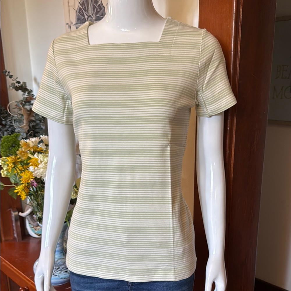 NWT northern reflections size small Striped Green Women's Top